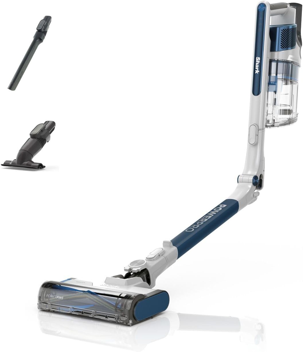 Shark PowerPro Cordless Stick Vacuum Cleaner, Navy Metallic, IZ380UK