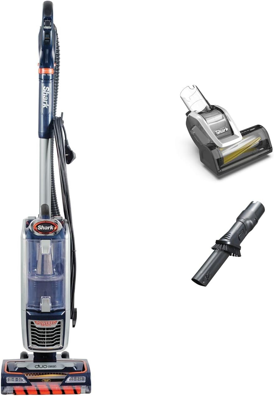 Shark Corded Upright Vacuum Cleaner,0.83L, Pet Model, Navy/Orange, 750W