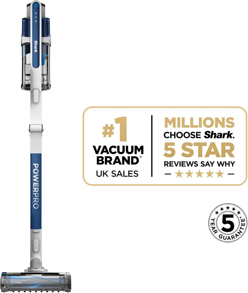Shark PowerPro Cordless Stick Vacuum Cleaner, Navy Metallic, IZ380UK