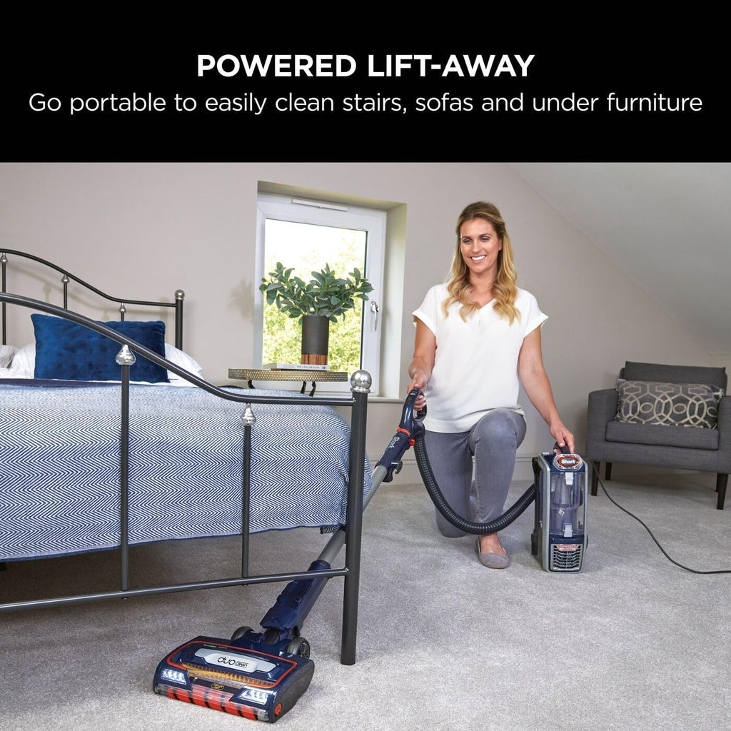 Shark Corded Upright Vacuum Cleaner,0.83L, Pet Model, Navy/Orange, 750W