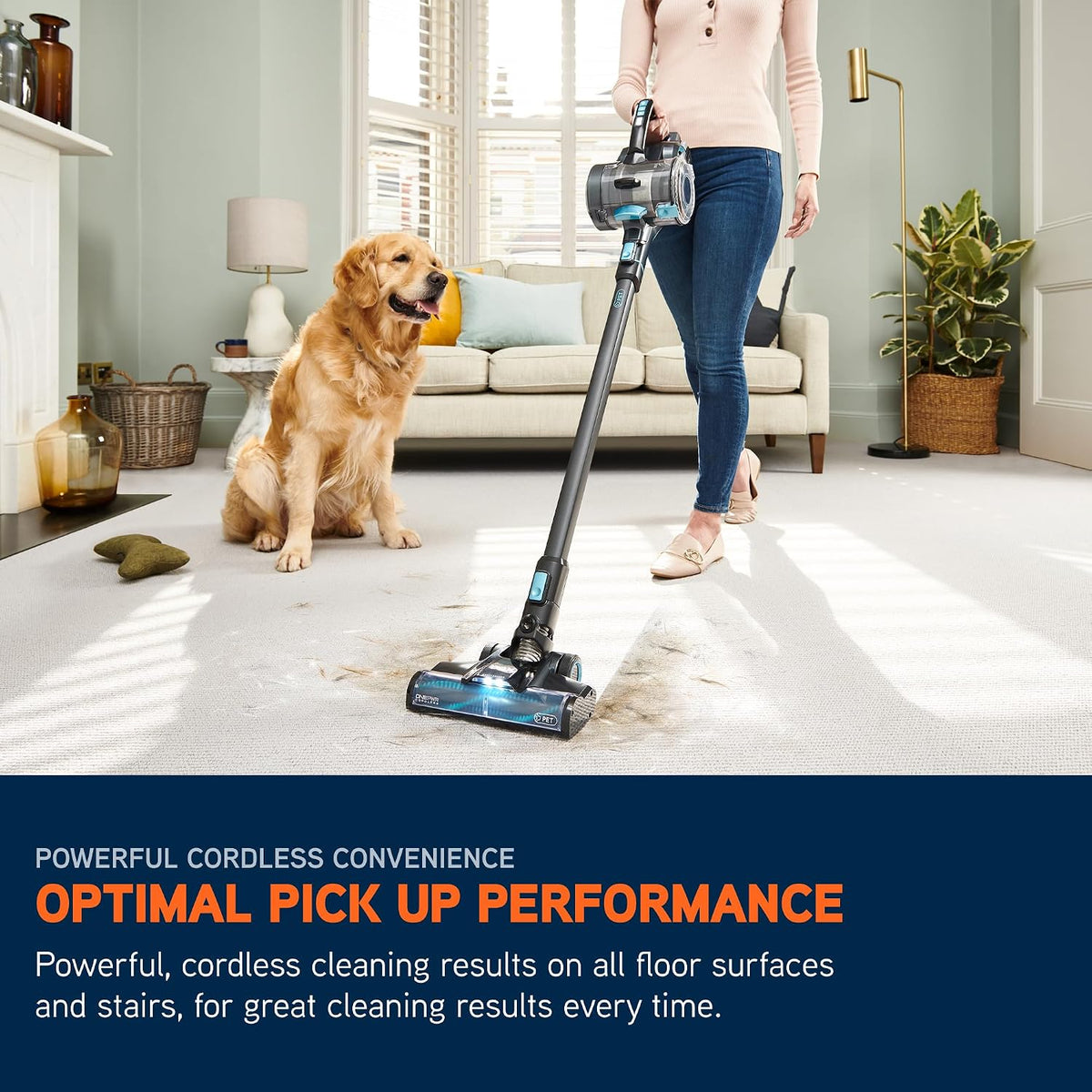 Vax Blade 4 Pet Cordless Stick Vacuum Cleaner, 45 mins, CLSV-B4KP