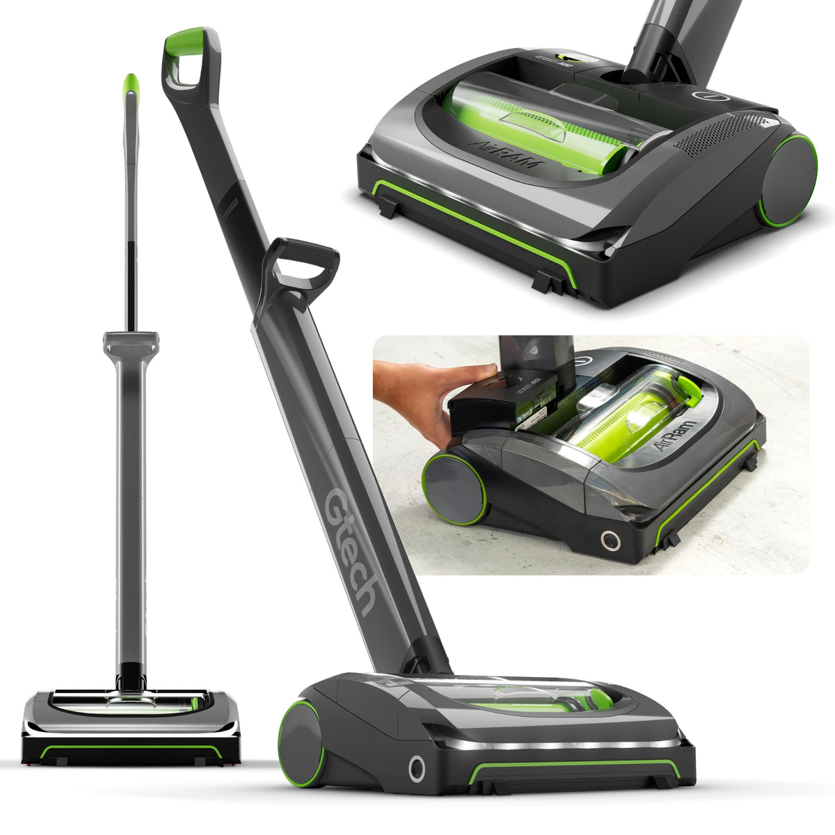 Gtech AirRAM MK2 K9 | Lightweight Cordless Vacuum Cleaner | Reinforced with Aluminium | 22V Li-ion Battery 40 Mins Runtime