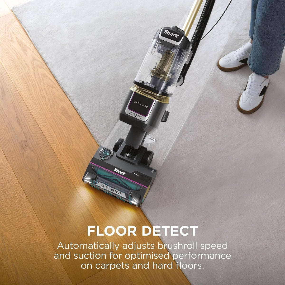 Shark Detect Corded Upright Vacuum Cleaner, LA450UKTBK