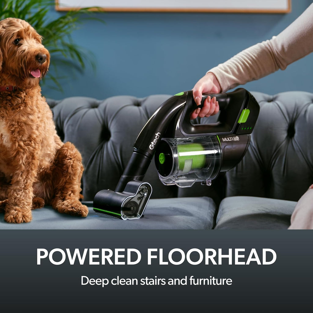 Gtech Multi MK2 K9 | Cordless Handheld Vacuum Cleaner | Reinforced with Aluminium | 22V Li-ion Battery | Powered Brush Bar